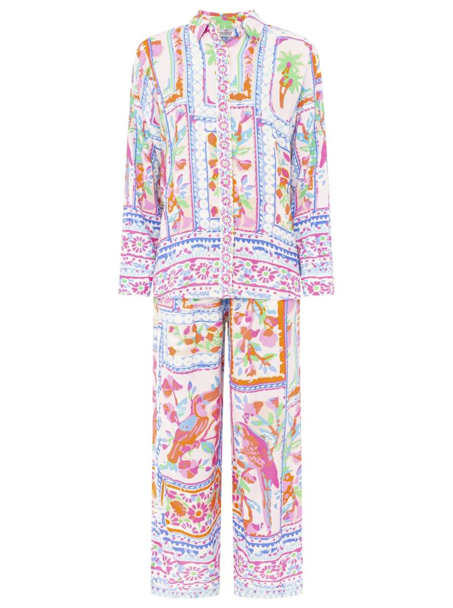 đź’• Zwillingsherz Bluse "Papagei Paradise" Viskose Bunt