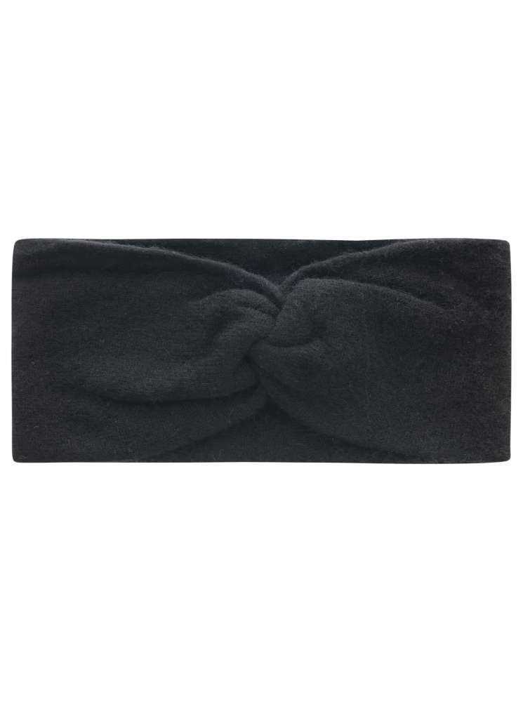 💕 Zwillingsherz Stirnband 100 % Cashmere "Knoten" Kaschmir Schwarz