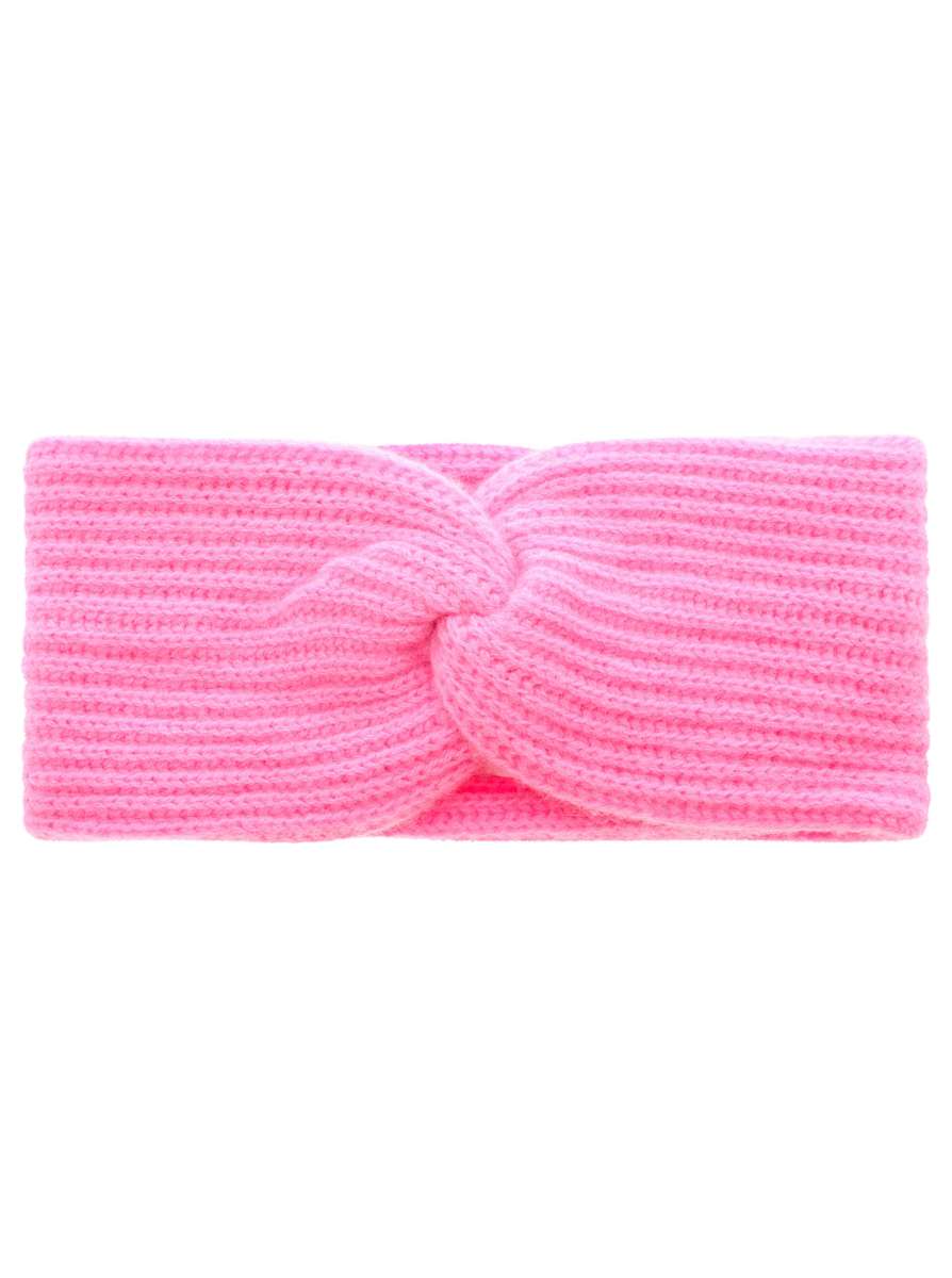 💕 Zwillingsherz Stirnband 100 % Cashmere "Rippen" Kaschmir Bubblegum