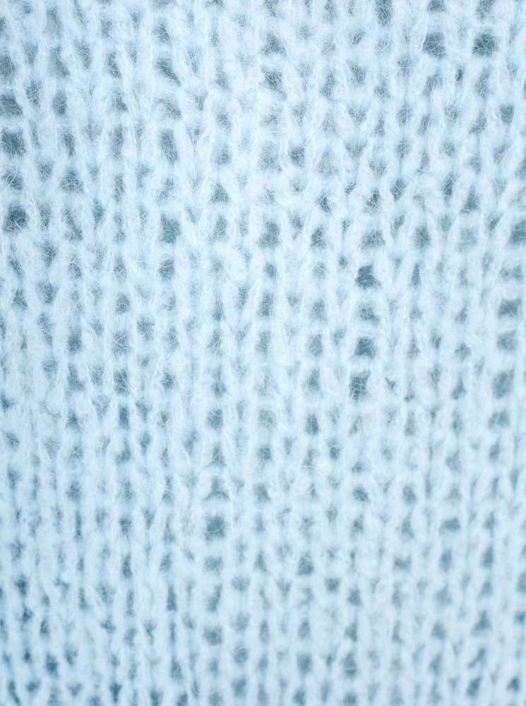 đź’• Zwillingsherz XXL Strickjacke "Skopje" Wolle Hellblau