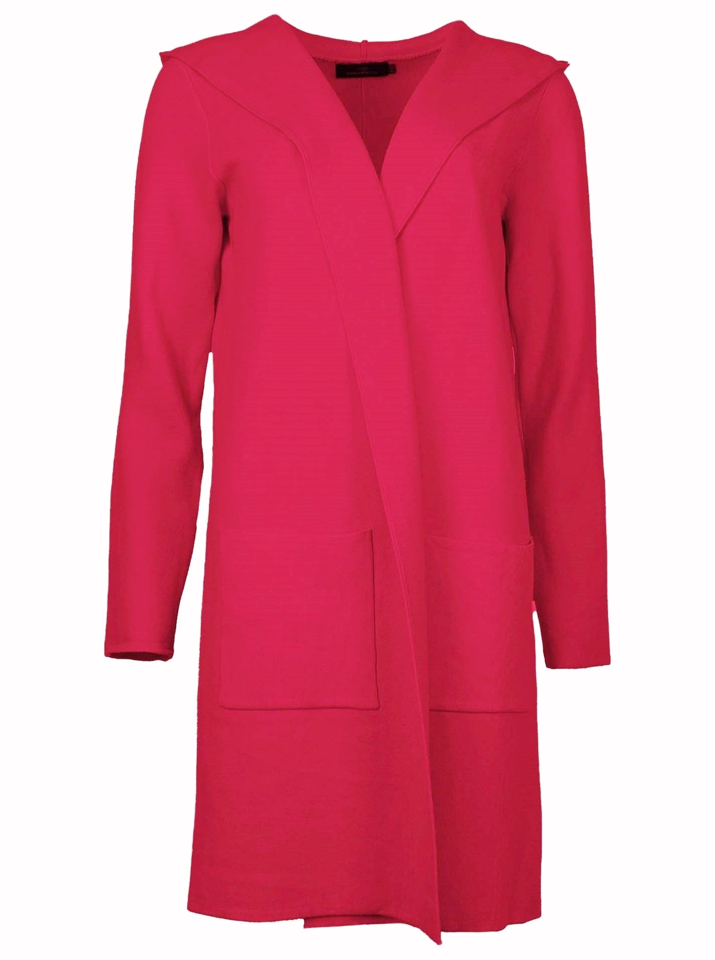 đź’• Zwillingsherz Strickjacke "Janina Basic" Strickmantel offen Dunkelrot