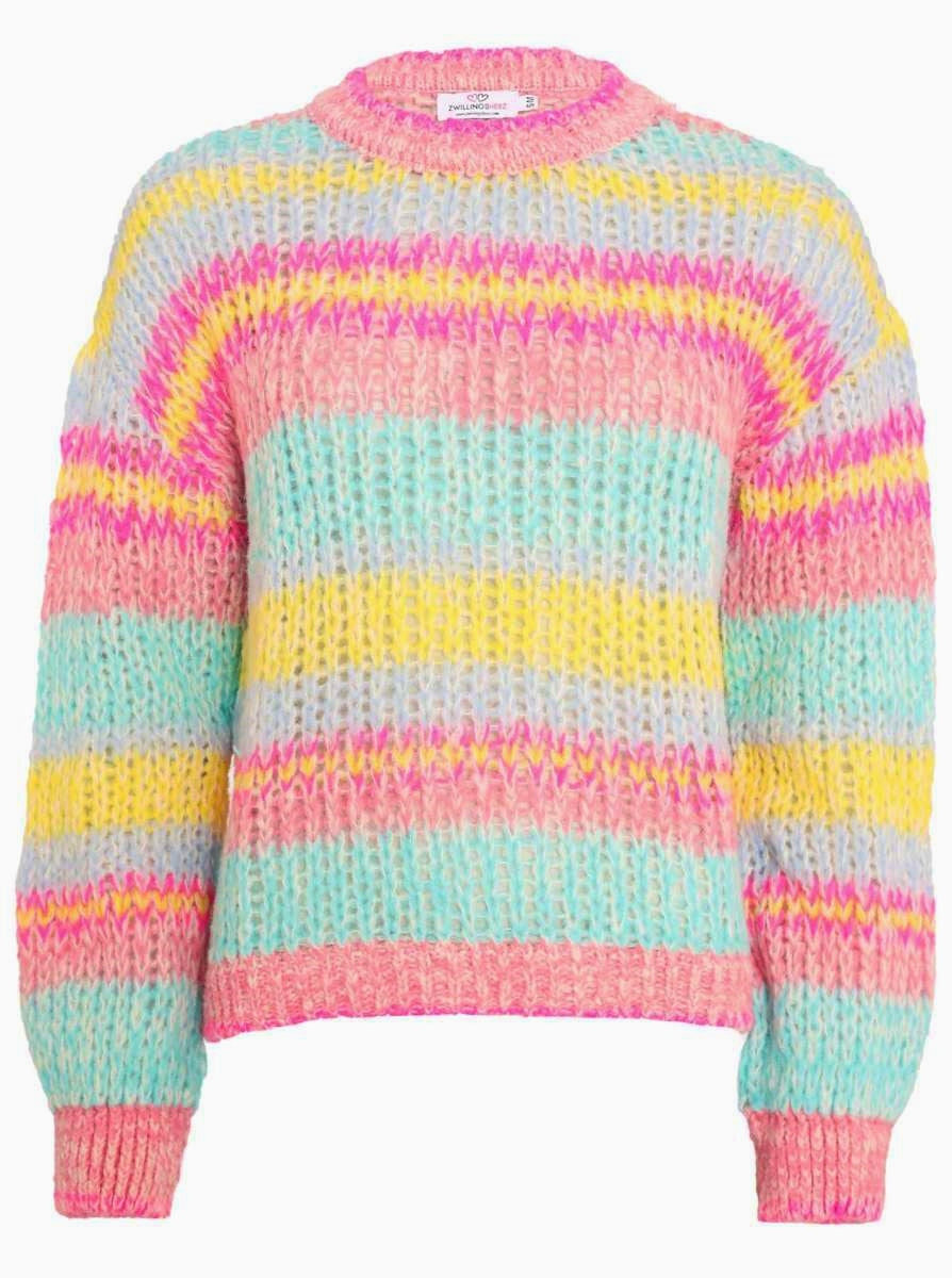 đź’•Zwillingsherz Pullover Pulli "Imilia" Wolle Alpaka Bunt