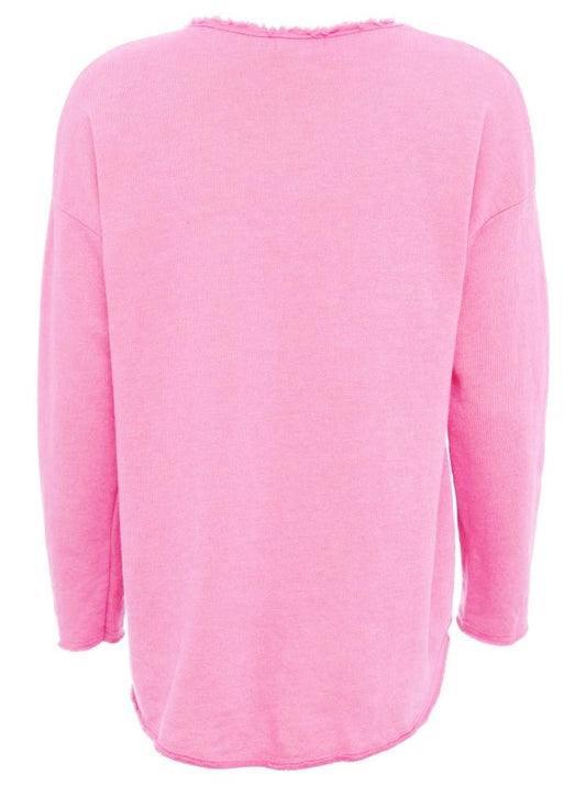 💕 Zwillingsherz Pullover Pulli "Elisabeth" Baumwolle Dunkelrosa