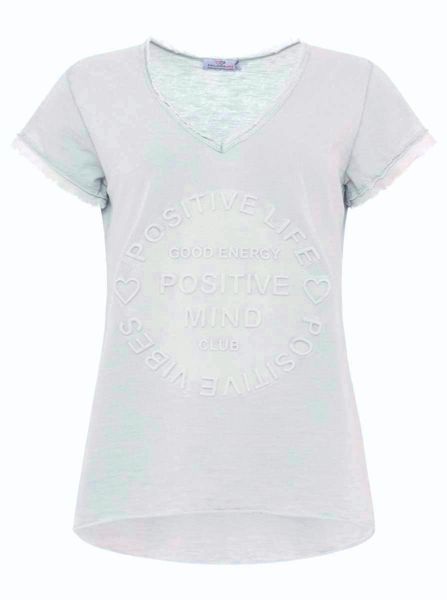 đź’• Zwillingsherz Shirt "Tail" Grau