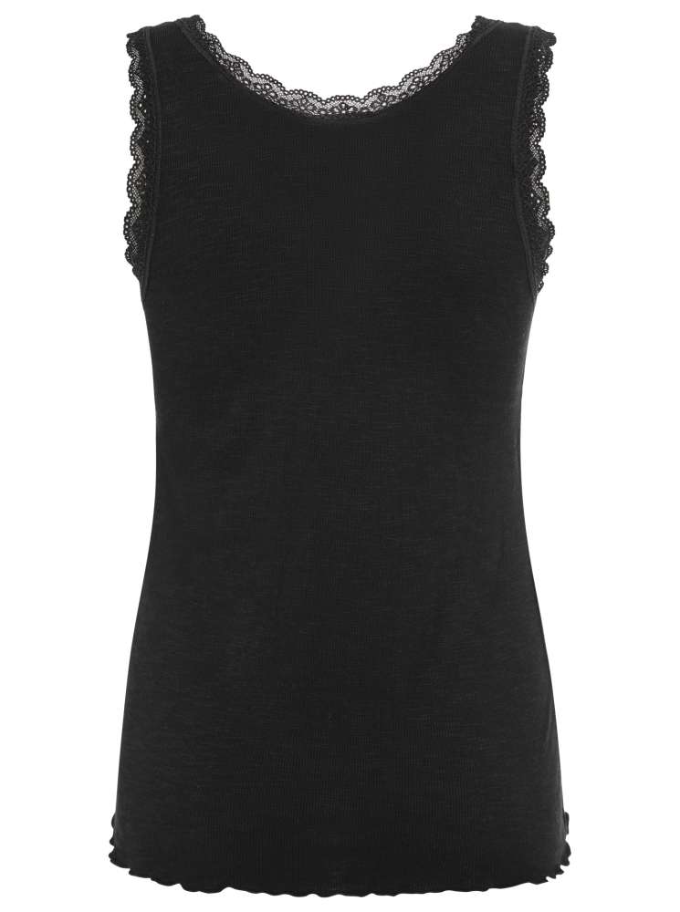 💕 Zwillingsherz Top "Spitze" Schwarz