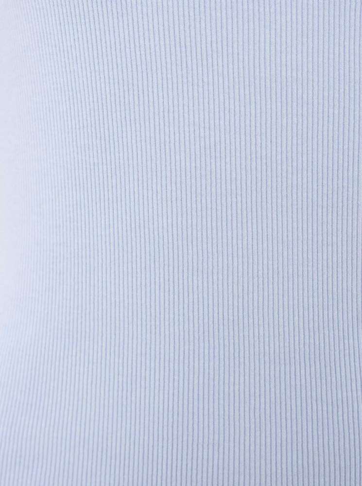 đź’• Zwillingsherz Top "Rippe" Tanktop Hellblau