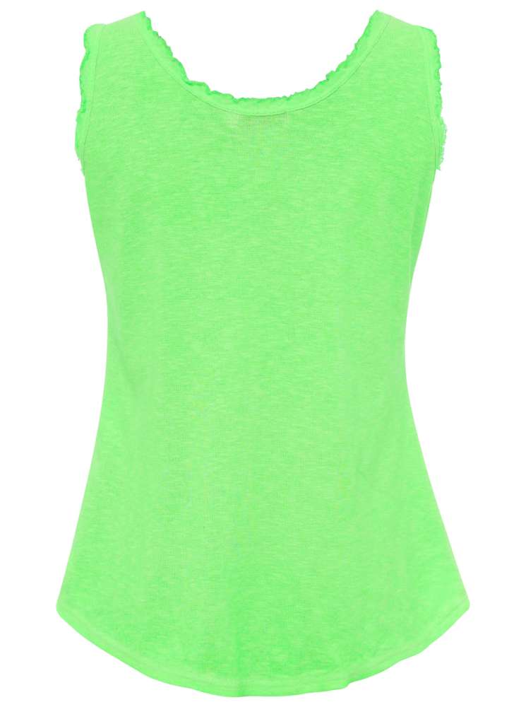 💕 Zwillingsherz Top "Basic" Tanktop Neongrün