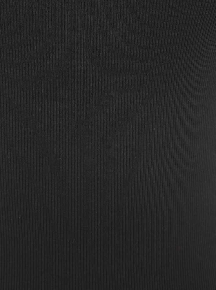 đź’• Zwillingsherz Top "Rippe" Tanktop Schwarz
