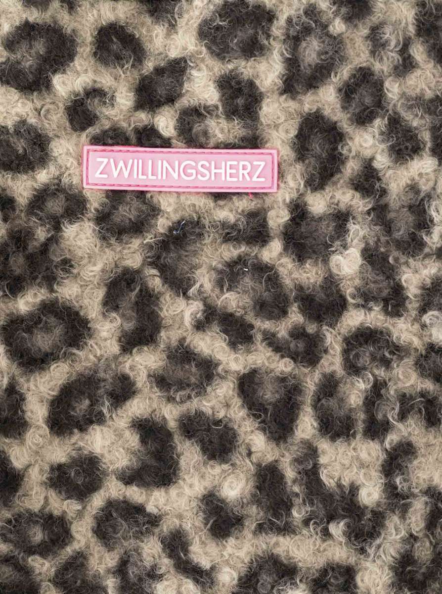 💕 Zwillingsherz Leo Shopper "Patch" Grau