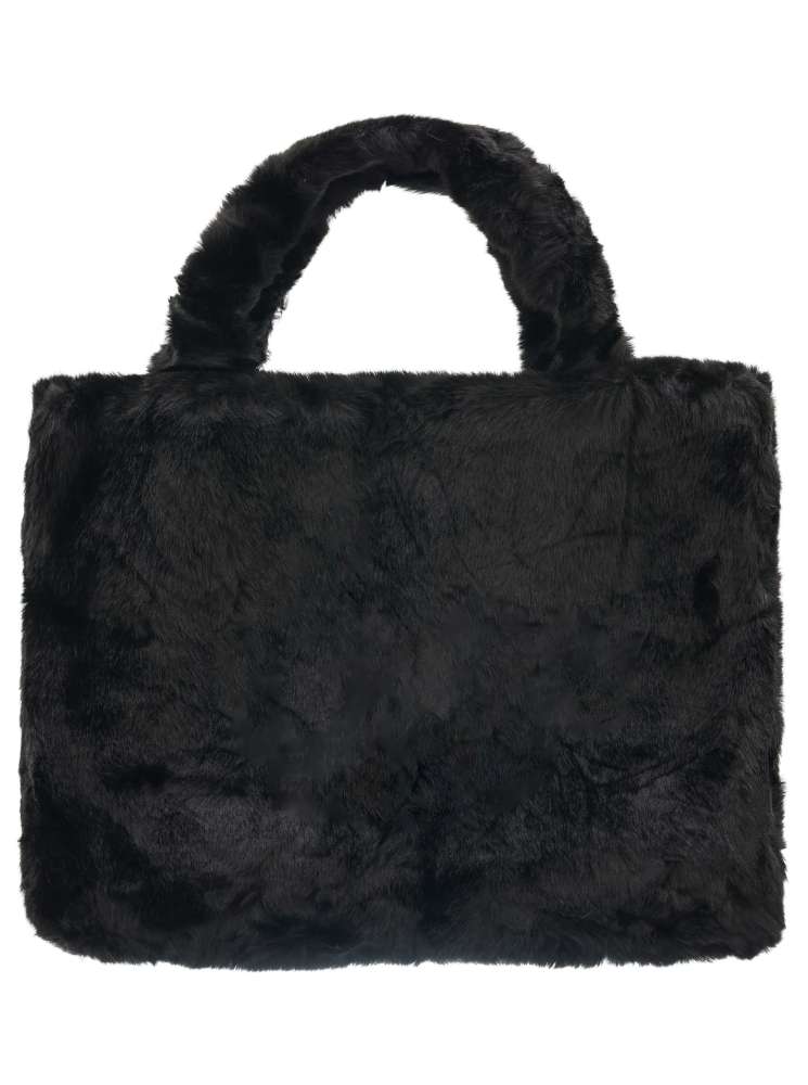 💕 Tasche "Plüsch" groß Schwarz