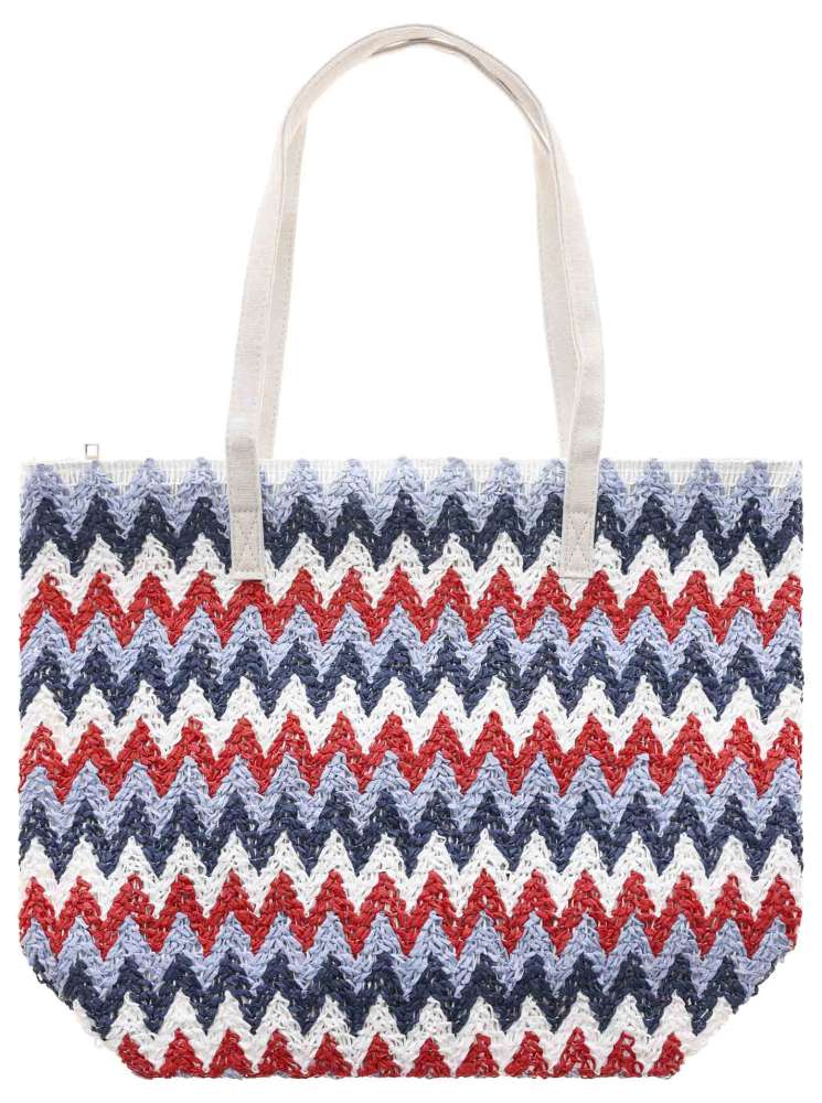 Tasche City Bag "Color Festival" Blau Rot