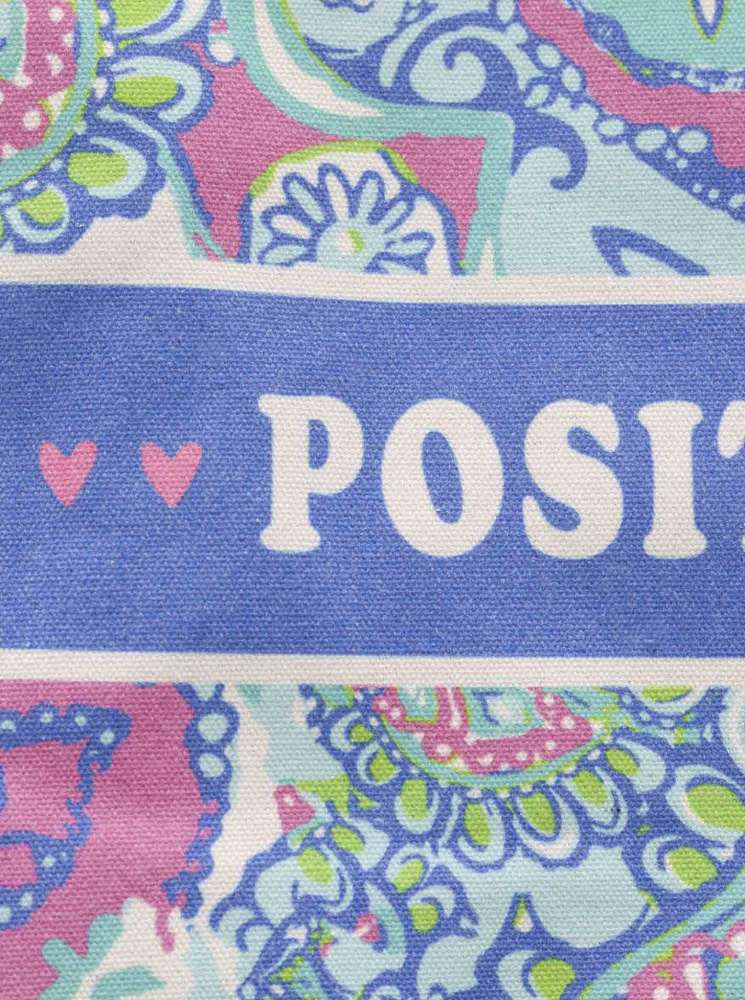 đź’• Zwillingsherz Tasche Shopper "Positive Vibes" Baumwolle Digital Print Multi