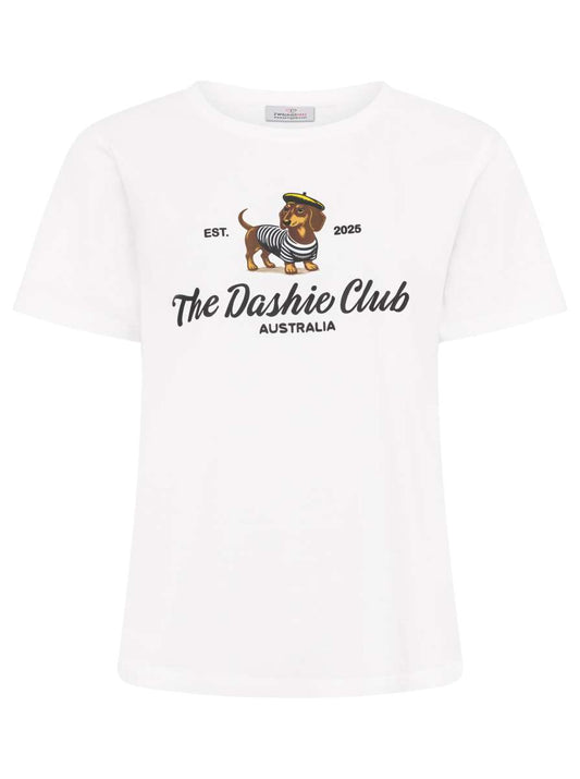 💕 Zwillingsherz Shirt "Dashie" Baumwolle Jersey Weiß