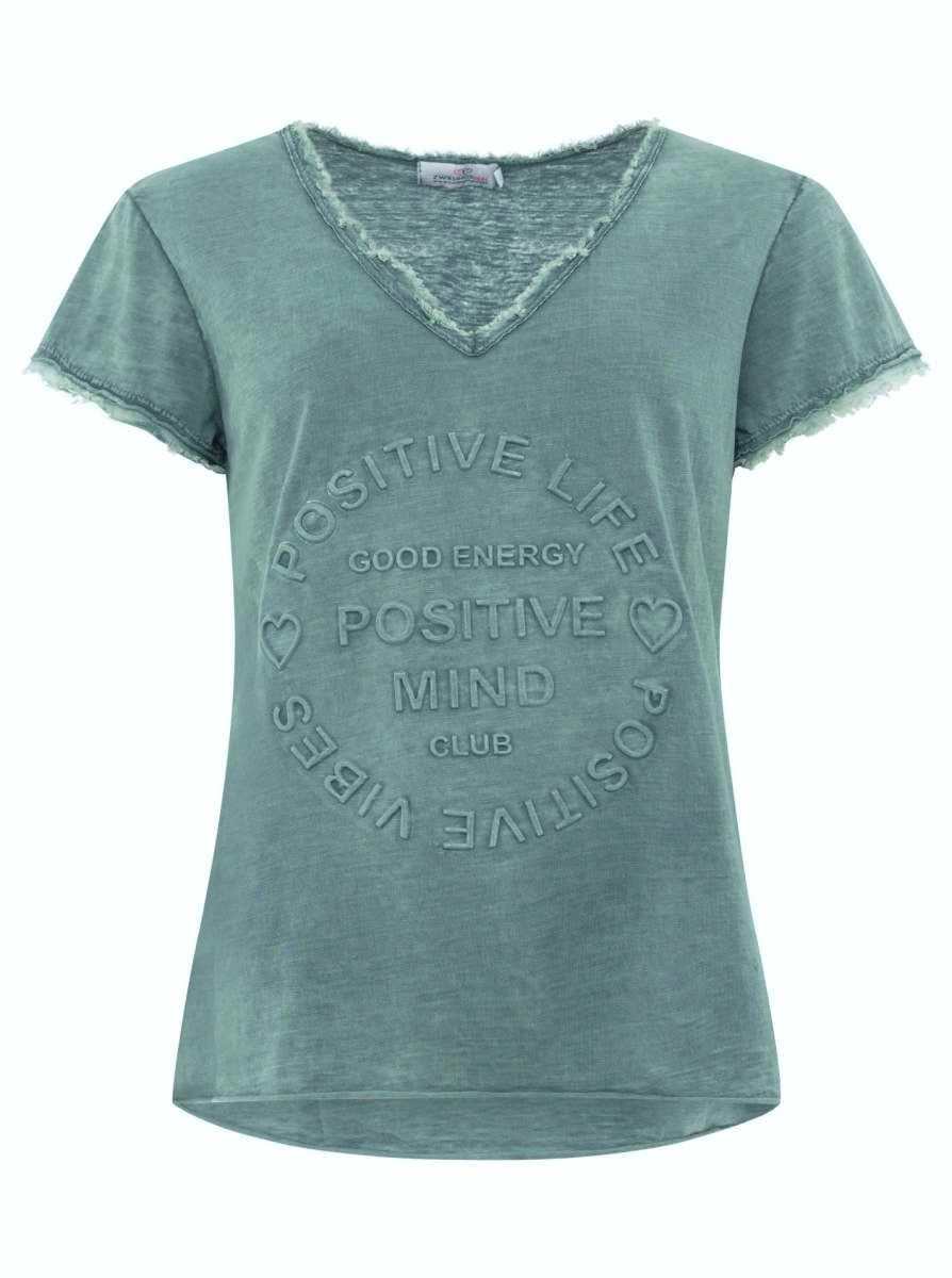 đź’• Zwillingsherz Shirt "Tail" Petrol