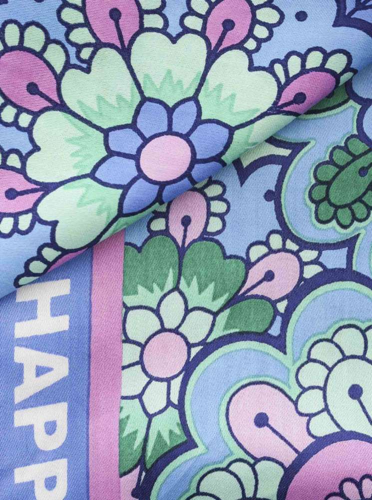 💕 Zwillingsherz Dreieckstuch "Mandala" Happy and Beautiful Blau Grün Viereck Bambus nachhaltig organic