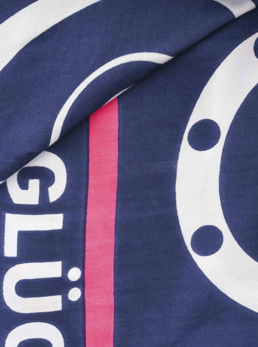 💕 Zwillingsherz Dreieckstuch "Ma Mo Strandglück" Navy Viereck Bambus nachhaltig organic