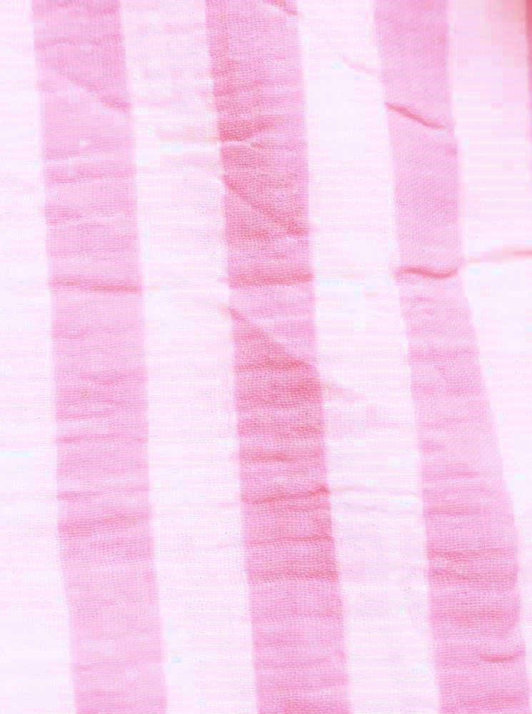 💕 Zwillingsherz Dreieckstuch "Streifen" Musselin Viereck Rosa