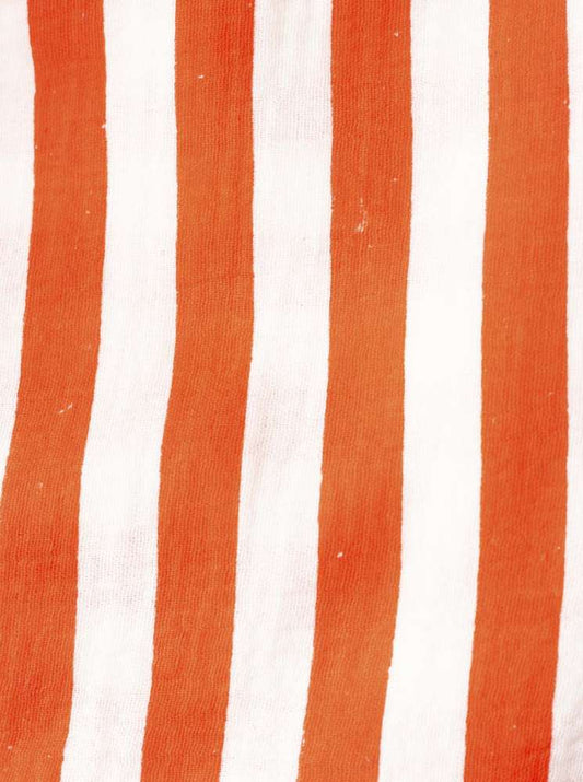 💕 Zwillingsherz Dreieckstuch "Streifen" Musselin Viereck Rot