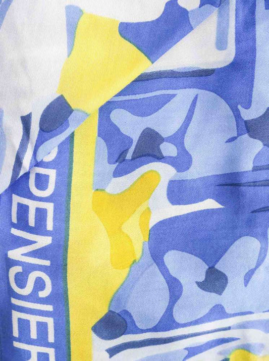 💕 Zwillingsherz Dreieckstuch "Sii Felice" Royalblau Viereck Bambus nachhaltig organic