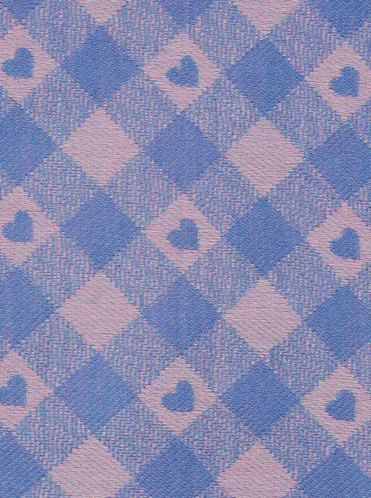 💕 Zwillingsherz Dreieckstuch Viereck "Tilia" Blau Pink