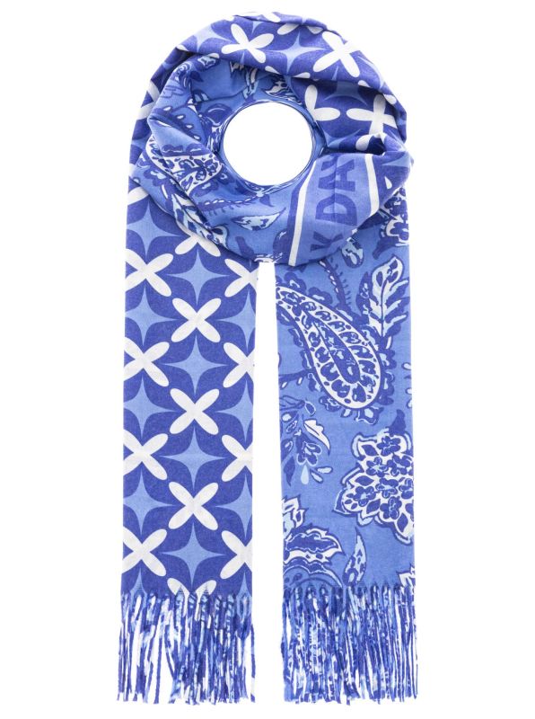 Zwillingsherz Schal "Paisley Lovely Days" Blau