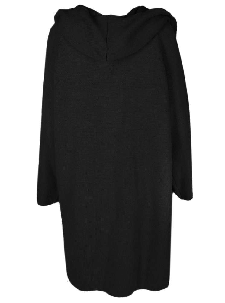 đź’• Zwillingsherz Strickjacke "Annabell" Schwarz Strickmantel offen