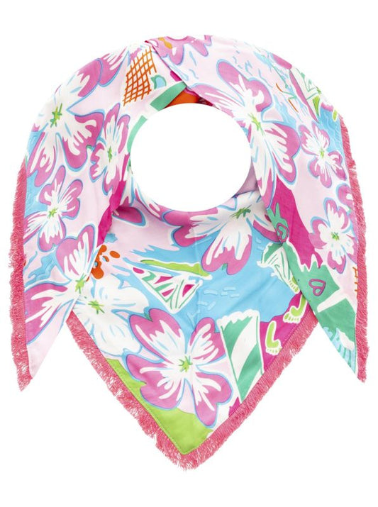 💕 Zwillingsherz Dreieckstuch "Lovely Flower" 100 % Viskose nachhaltig Multi