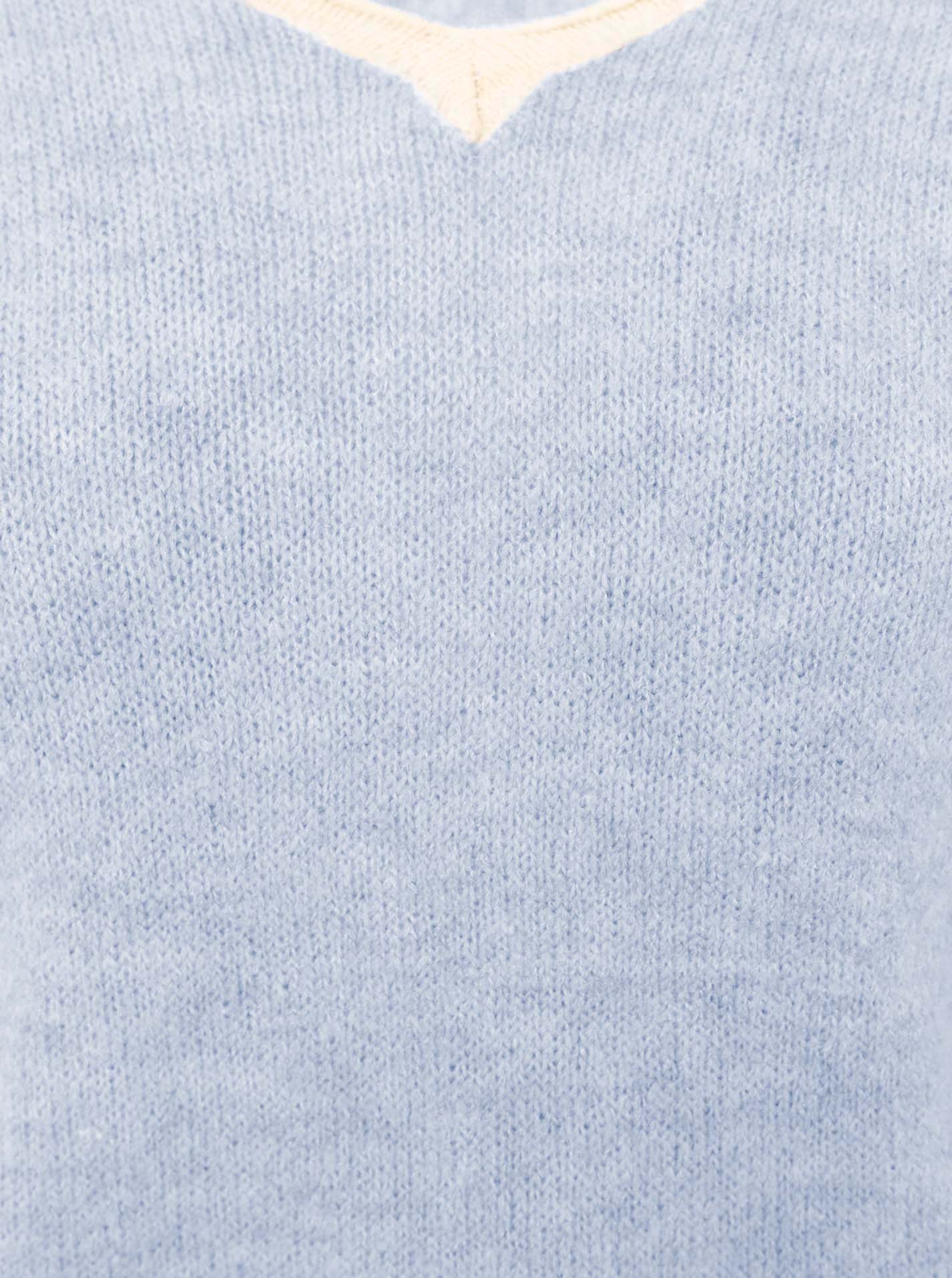 💕 Zwillingsherz V-Neck Pullover "Soft Basic" Hellblau