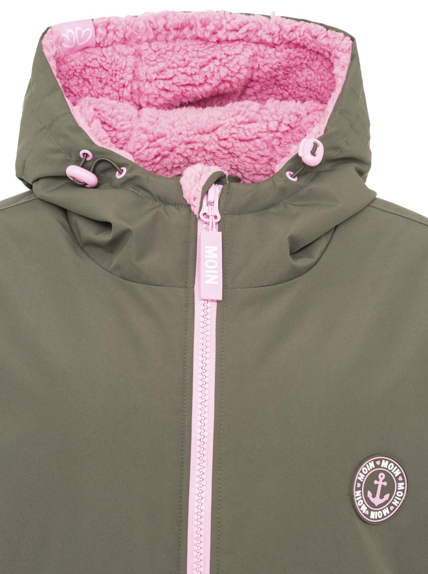 💕 Zwillingsherz Oversize "Windjacke" Windmantel Khaki
