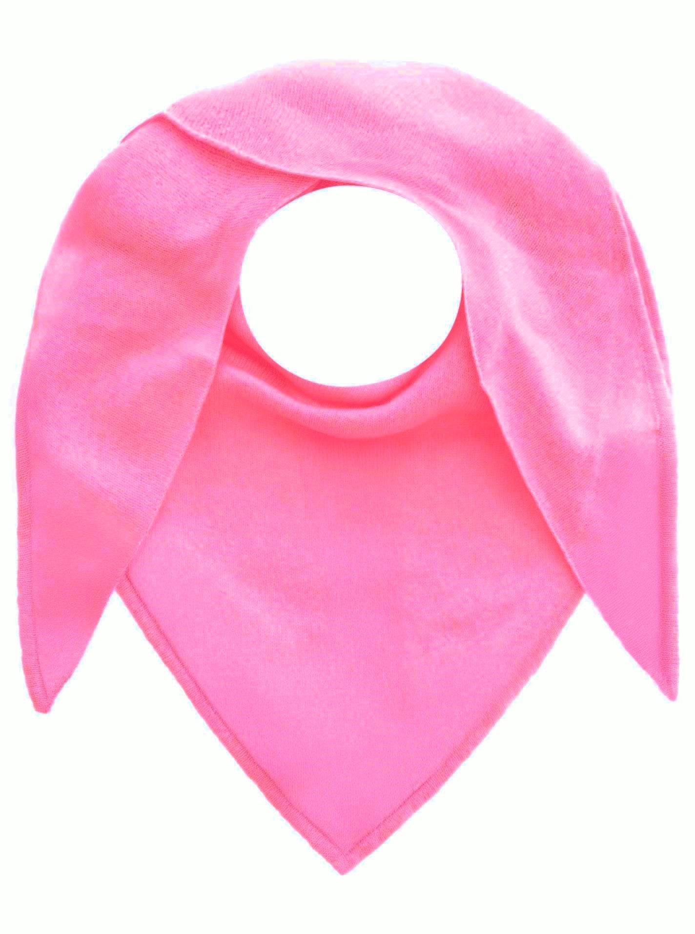 đź’• Zwillingsherz Dreieckstuch "100 % Cashmere" Kaschmir Bubblegum