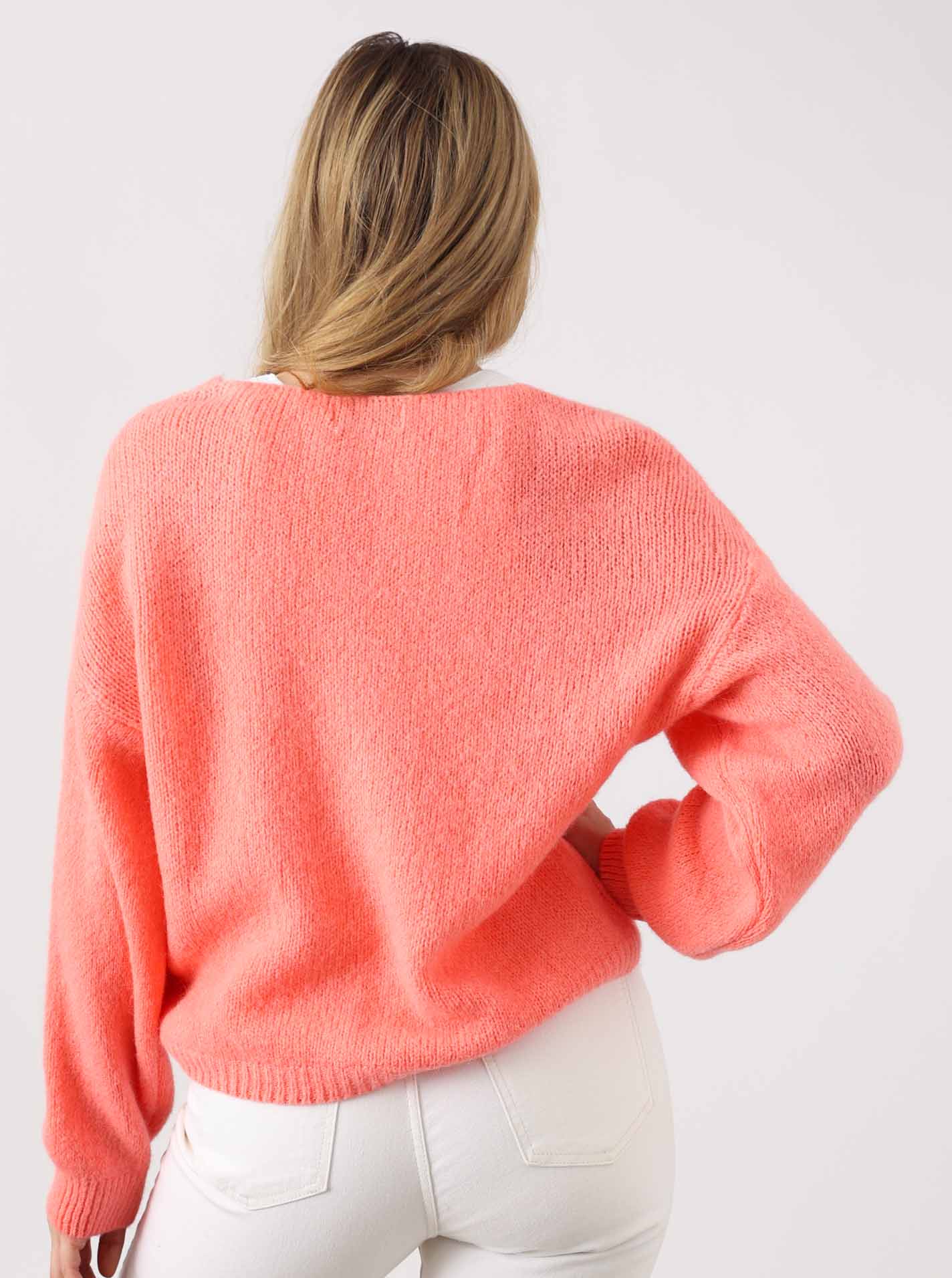 💕 Zwillingsherz Strickjacke kurz "Uni" Wolle Mandarin