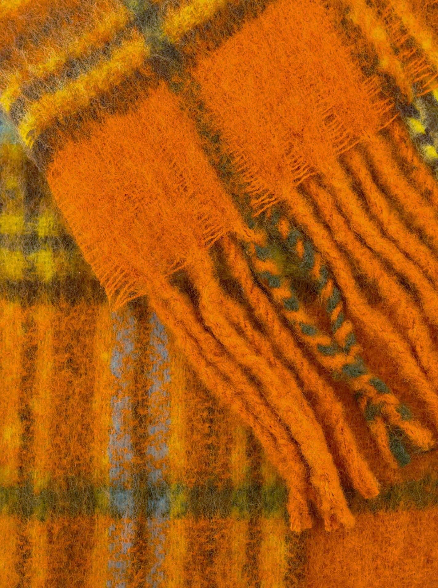 💕 Zwillingsherz Schal "Vintage Karo" Rost