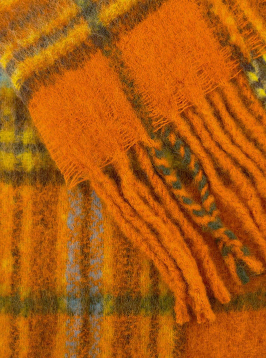 💕 Zwillingsherz Schal "Vintage Karo" Rost