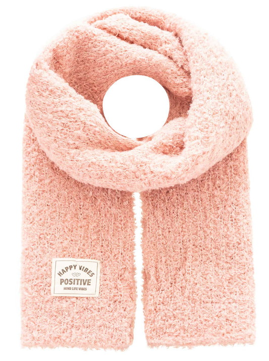 💕 Zwillingsherz Schal Kuschelschal "Uni & Happy Vibes" Altrosa