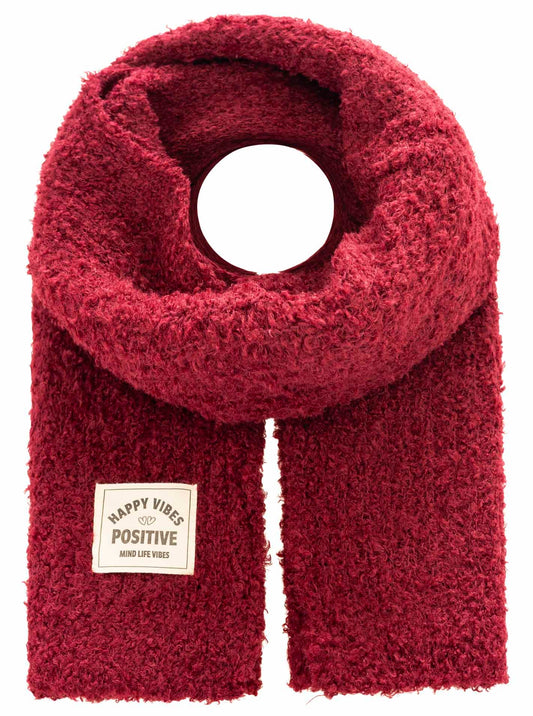 💕 Zwillingsherz Schal Kuschelschal "Uni & Happy Vibes" Bordeaux