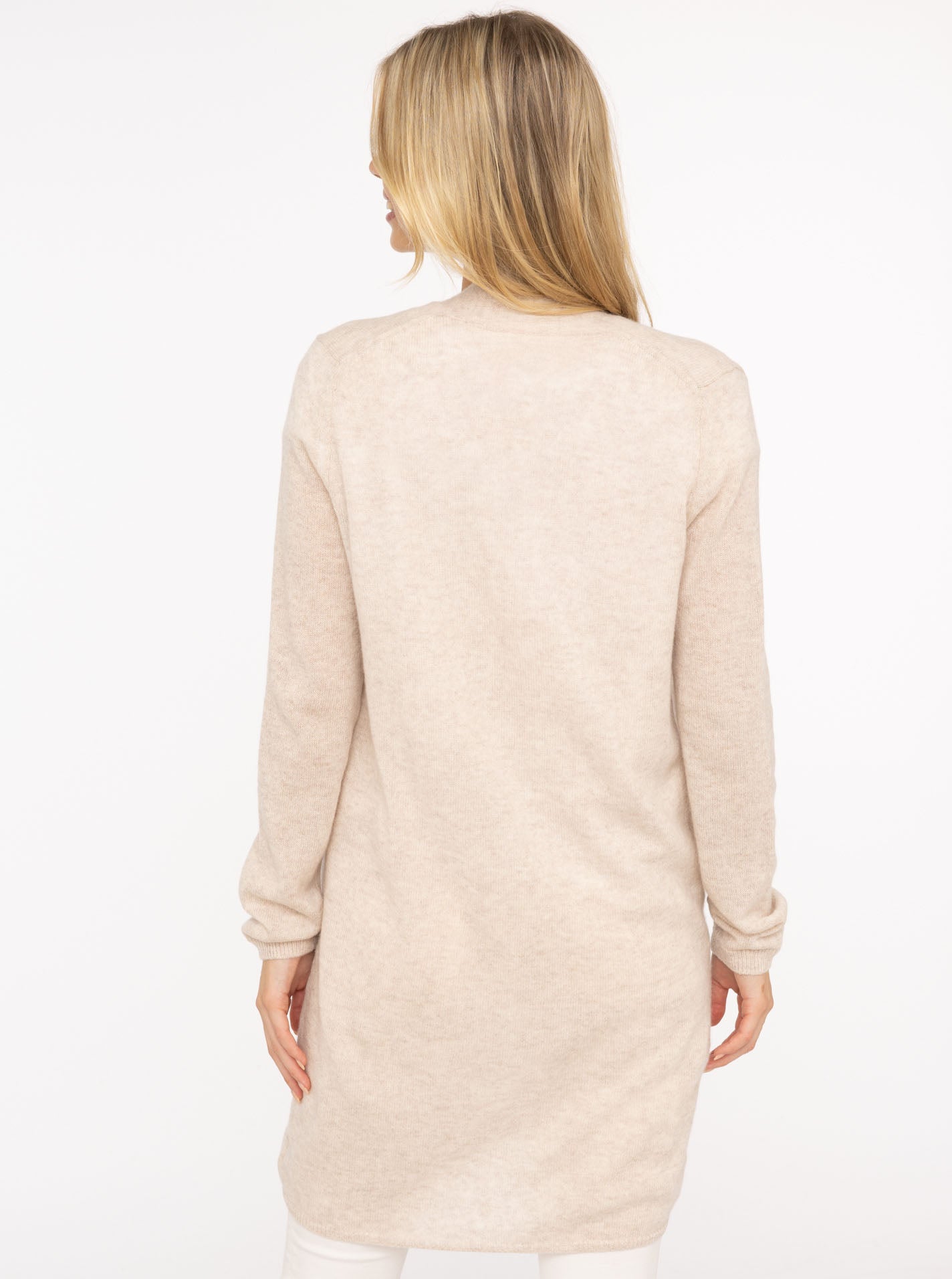đź’•Zwillingsherz Strickjacke "Graz" 100 % Kaschmir Loose Knit Hellbeige