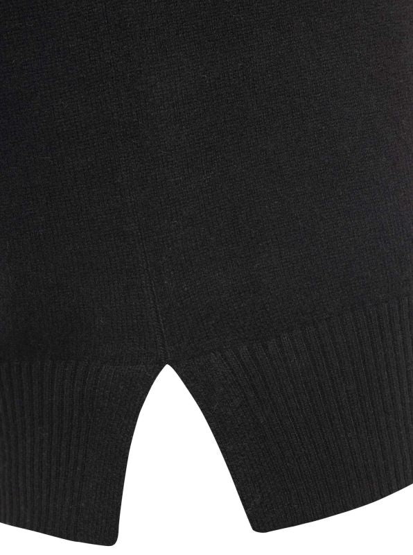 đź’• Zwillingsherz Pullover Pulli Rolli Rollkragenpullover 100 % Kaschmir "High Neck" Schwarz