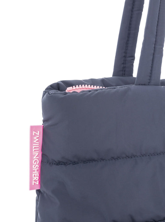 💕 Zwillingsherz Tasche Stepptasche "Anker Moin" Navy