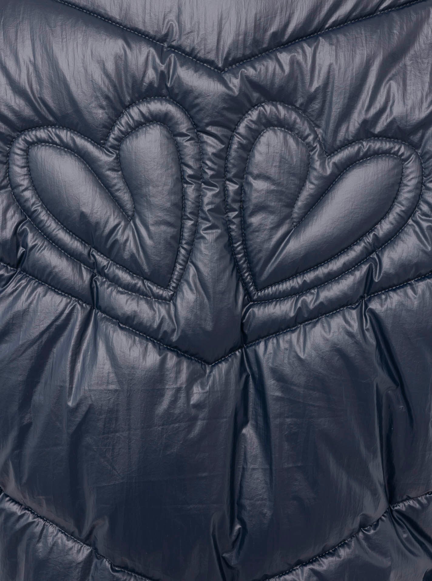 💕 Zwillingsherz Jacke "Metallic" kurz Metallic-Marine