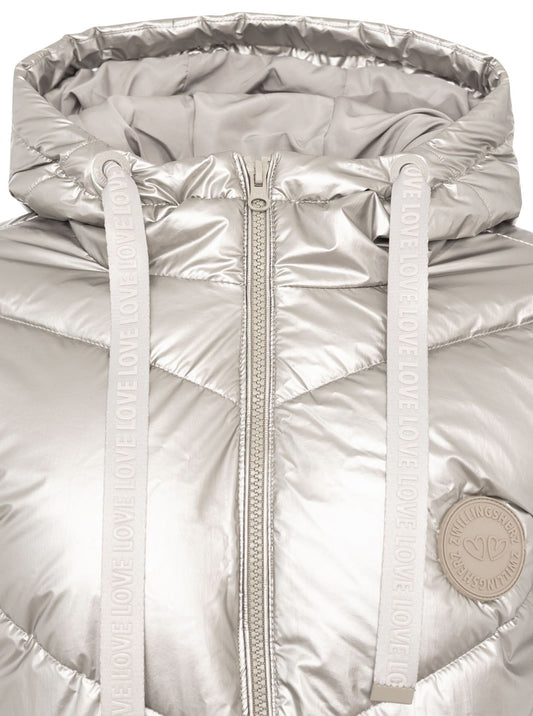 💕 Zwillingsherz Jacke "Zwillingsherz" kurz Silber