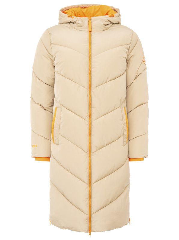 đź’• Zwillingsherz Steppmantel "Happy Vibes" Beige