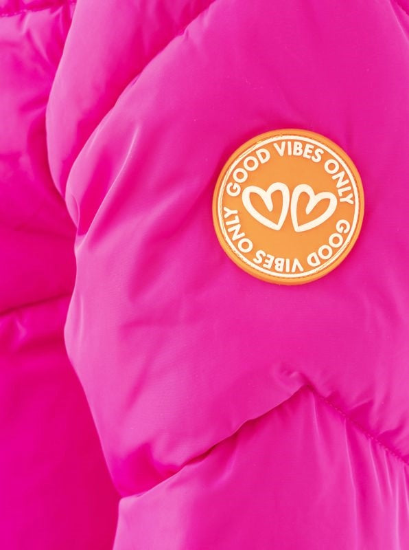 đź’• Zwillingsherz Steppmantel "Happy Vibes" Pink