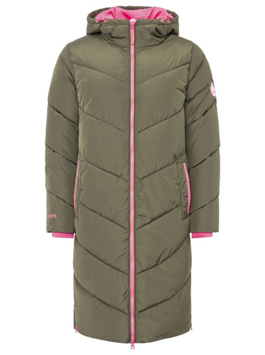 💕 Zwillingsherz Steppmantel "Happy Vibes" Khaki