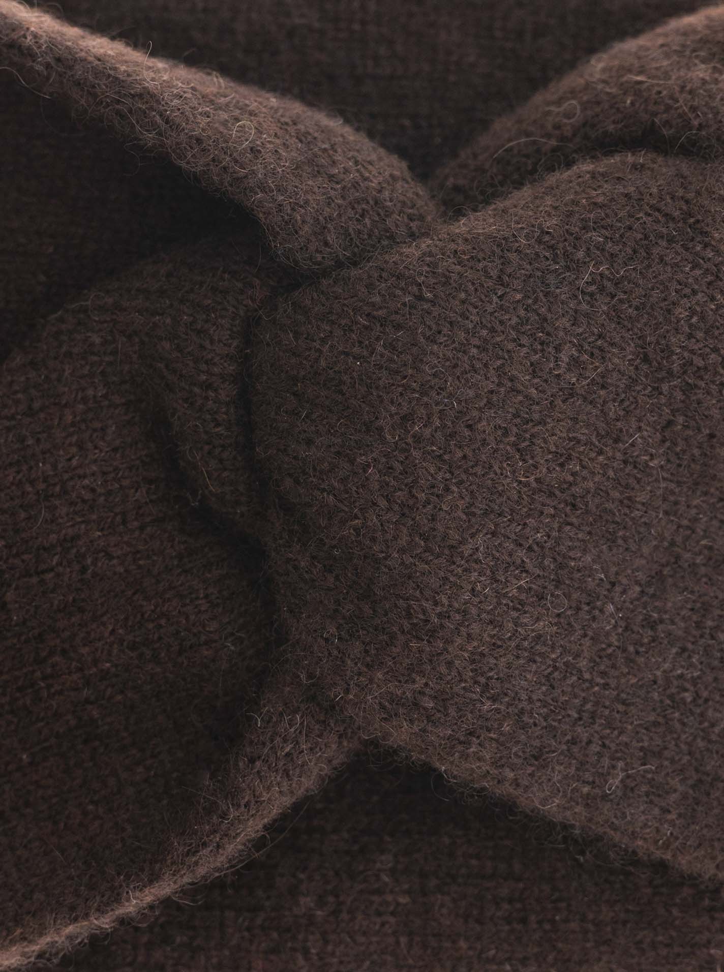 💕 Zwillingsherz Stirnband 100 % Cashmere "Knoten" Kaschmir Braun NEU