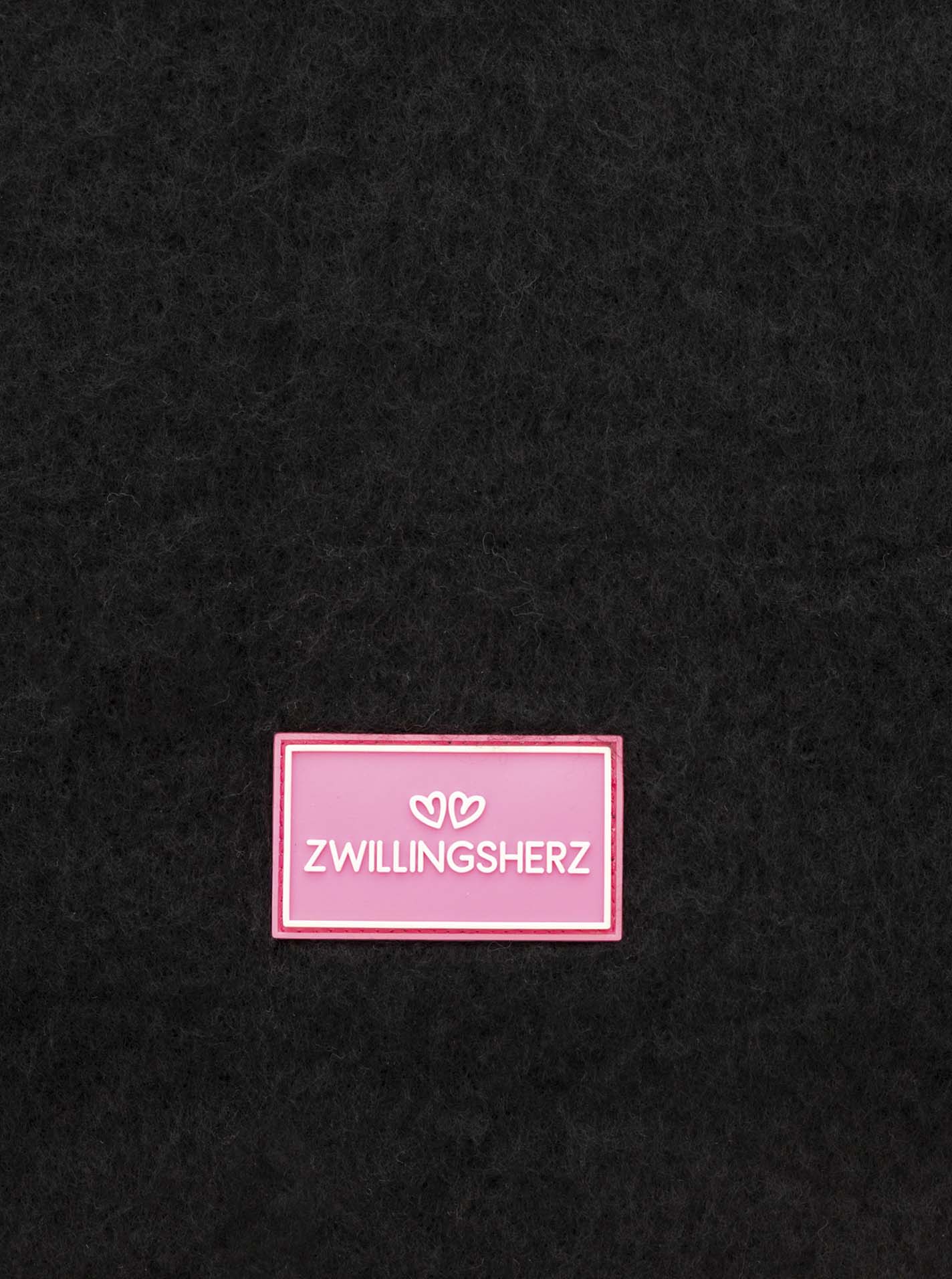 💕 Zwillingsherz Schal "Flauschig" Schwarz