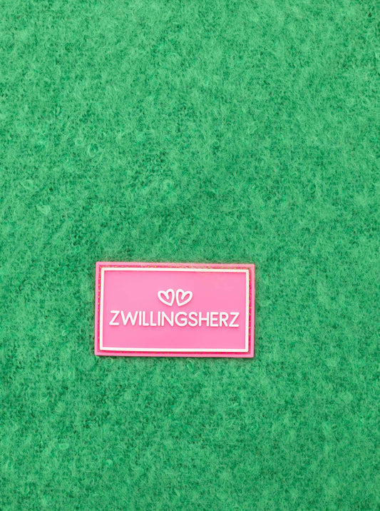 💕 Zwillingsherz Schal "Flauschig" Grün