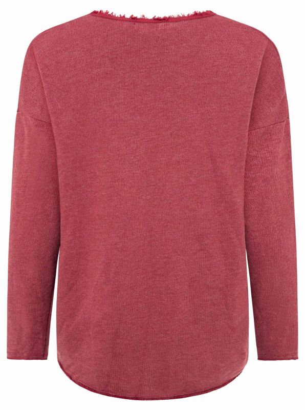 đź’• Zwillingsherz Pullover Pulli "Elisabeth" Baumwolle Bordaux