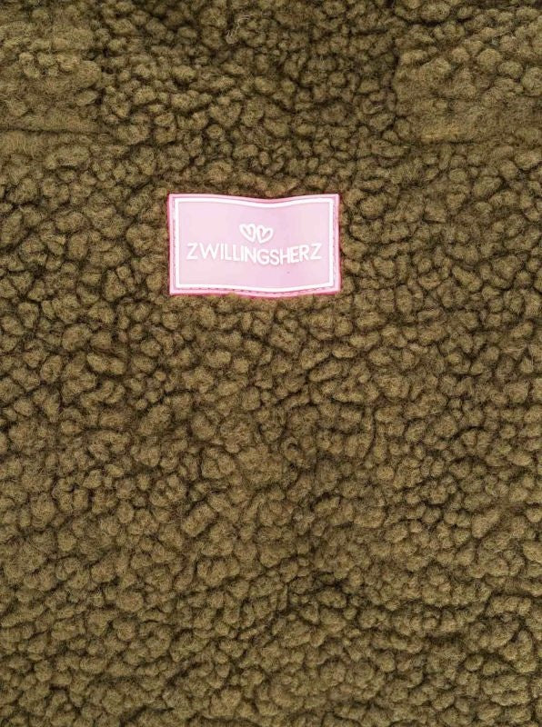 💕 Zwillingsherz XXL Shopper Teddy "Patch" Olive