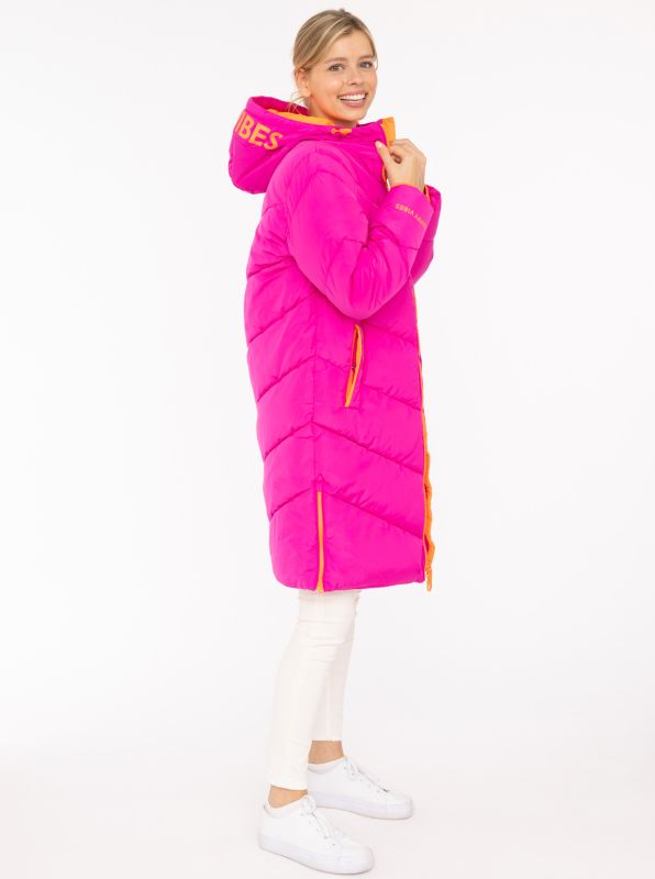 đź’• Zwillingsherz Steppmantel "Happy Vibes" Pink