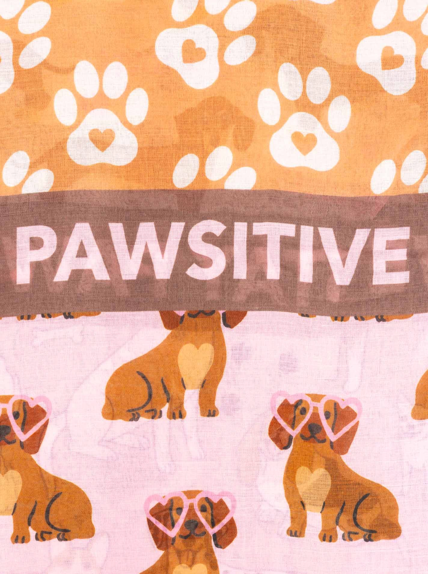 💕 Zwillingsherz Schal "Pawsitive" Beige